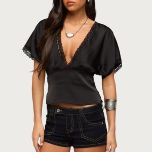 Ihara Lacey Cinched Waist Top