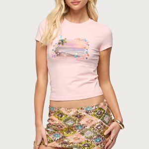 Beach Babe Sequin T Shirt