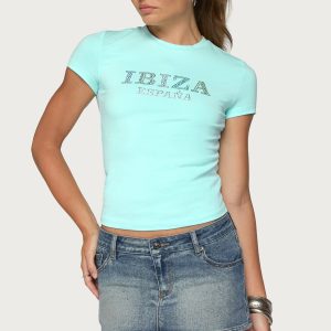 Ibiza Rhinestone T Shirt