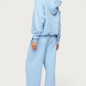 Edikted Core Stripey Wide Leg Sweatpants