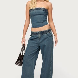 Braidey Low Rise Baggy Jeans