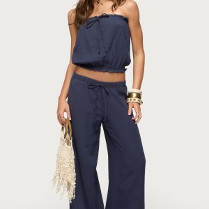 Viktoria Wide Leg Gauze Pants