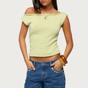 Lauria Off Shoulder Knit Top