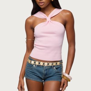 Kerren Knotted Knit Top