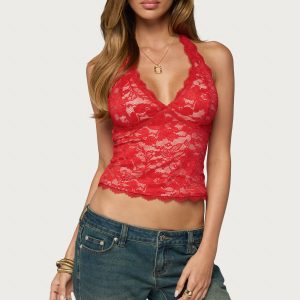 Dessa Lace Halter Top
