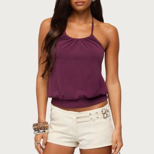 Bondi Cinched Waist Halter Top