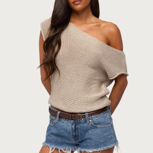 Naamo Off Shoulder Knit Top
