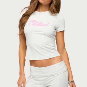 Edikted Wknd Sequin T Shirt