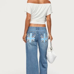 UK Cutie Low Rise Baggy Jeans