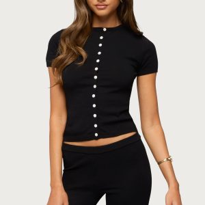 Vanessa Button Up Knit Top