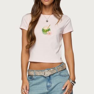 Coconut Beaded T Shirt