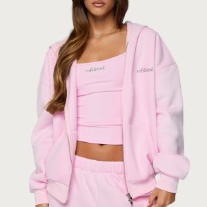 Edikted Diva Zip Up Hoodie