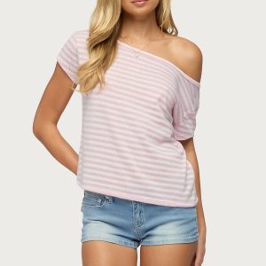 Chanelle Off Shoulder Striped Top