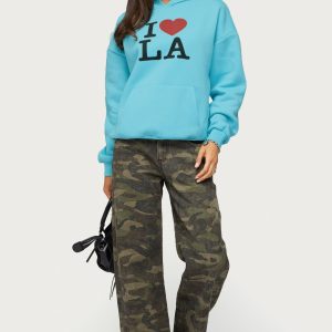 Soya Camo Low Rise Baggy Jeans