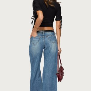 Casta Heart Low Rise Baggy Jeans