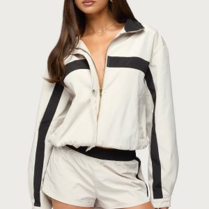 Emrie Stripey Nylon Jacket