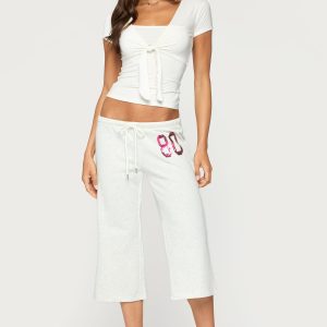 80 Sequin Capri Sweatpants